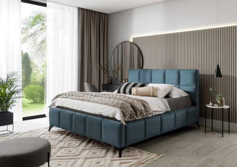 ELTAP Postel Mist Barva: Modrý, Textilie: Velvetmat 100, Rozměr: 140x200