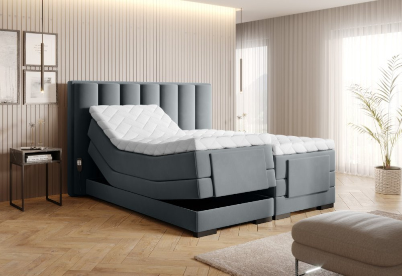 ELTAP Veros Barva: Šedý, Textilie: Velvetmat 4, Rozměr: 160x200