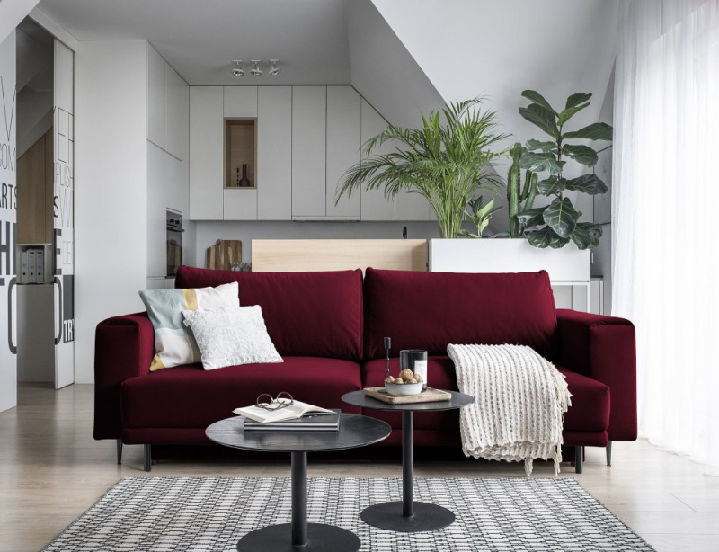 ELTAP Dalia Barva: Tmavě fialová, Textilie: Velvetmat 25, Rozměr: 215x58