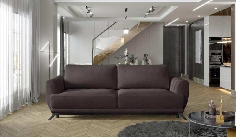 ELTAP Megis Barva: Tmavě hnědá, Textilie: Mat Velvet 29, Rozměr: 200x58