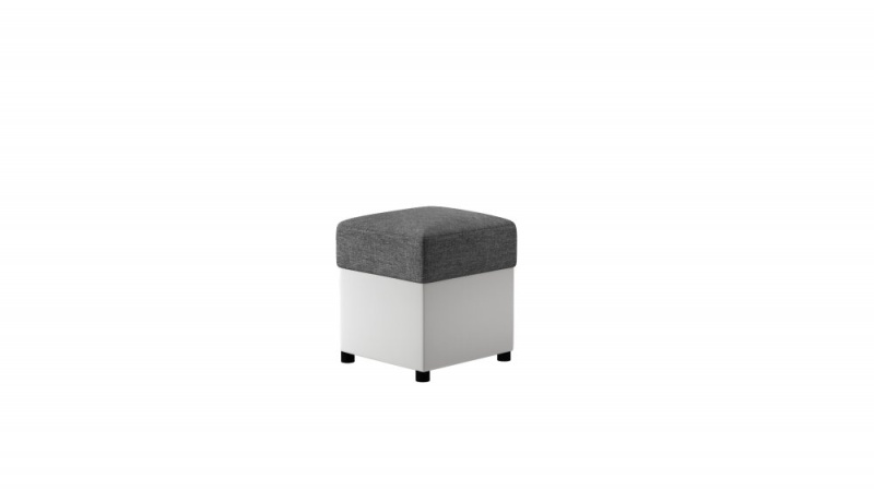 ELTAP Pouf R1 Barva: Temný Šedý, Textilie: Sawana 05, Soft 17