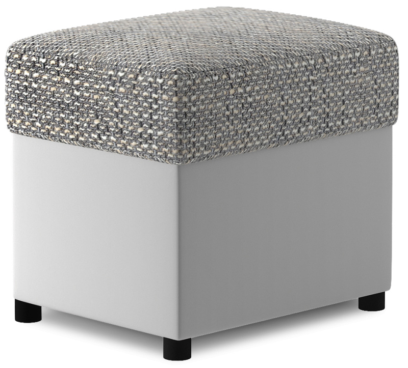 ELTAP Pouf R2 Barva: Šedý, Textilie: Berlin 01, Soft 17