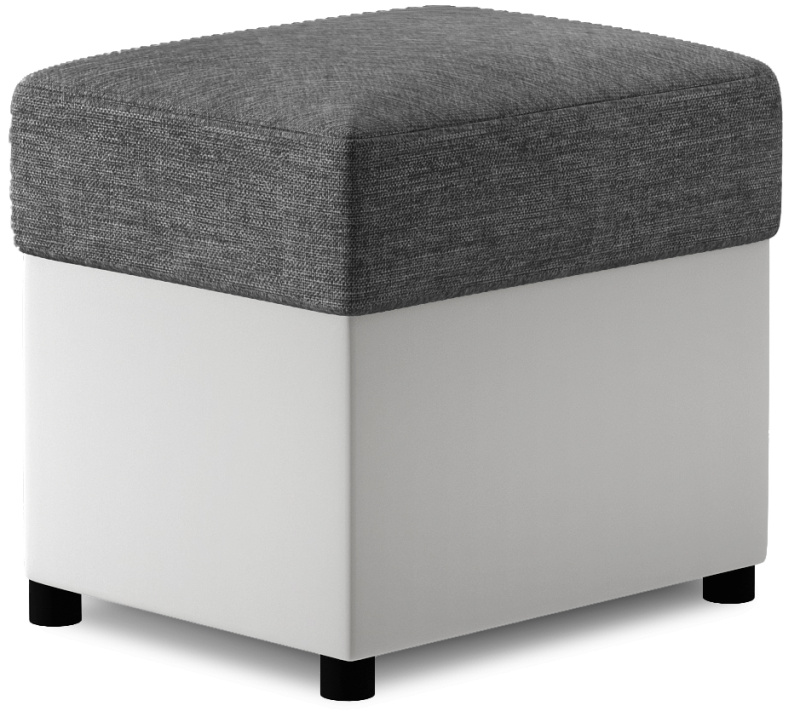 ELTAP Pouf R2 Barva: Temný Šedý, Textilie: Sawana 05, Soft 17
