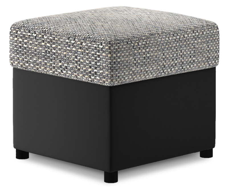 ELTAP Pouf R3 Barva: Šedý, Textilie: Berlin 01, Soft 11