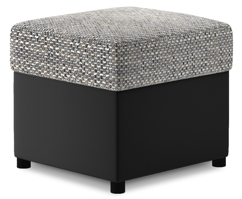 ELTAP Pouf R3 Barva: Šedý, Textilie: Berlin 01, Soft 11