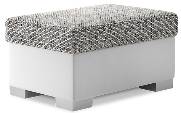 ELTAP Pouf R4 Barva: Šedý, Textilie: Berlin 01, Soft 17