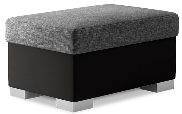 ELTAP Pouf R4 Barva: Temný Šedý, Textilie: Sawana 05, Soft 11