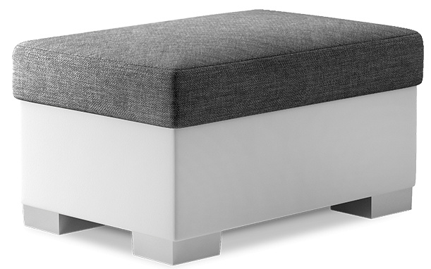 ELTAP Pouf R4 Barva: Temný Šedý, Textilie: Sawana 05, Soft 17