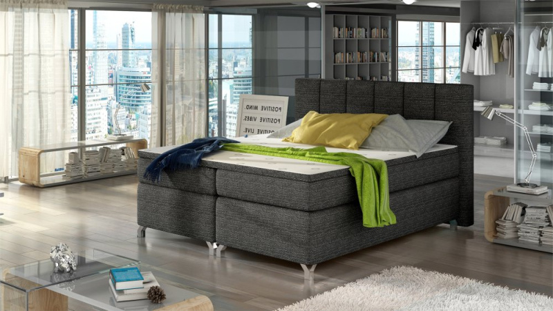 ELTAP Basilio Barva: Temný Šedý, Textilie: Berlin 02, Rozměr: 140x200