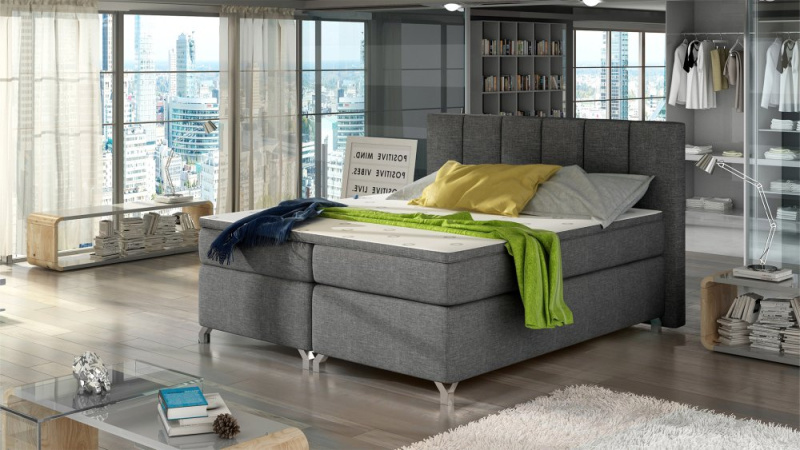 ELTAP Basilio Barva: Temný Šedý, Textilie: Sawana 05, Rozměr: 160x200