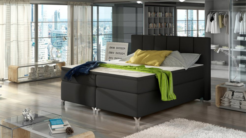 ELTAP Basilio Barva: Černý, Textilie: Soft 11, Rozměr: 160x200