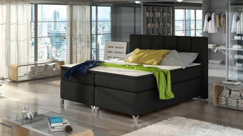 ELTAP Basilio Barva: Černý, Textilie: Sawana 14, Rozměr: 180x200