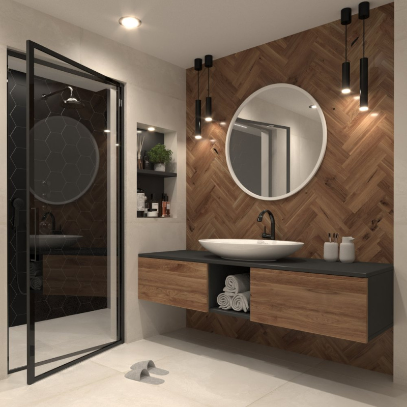 ELTAP Grace kulaté zrcadlo80cm bílý