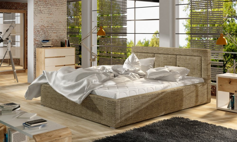 ELTAP Belluno Kovový rám/plynový výtah/kontejner Barva: Béžový, Textilie: Berlin 03, Rozměr: 140x200