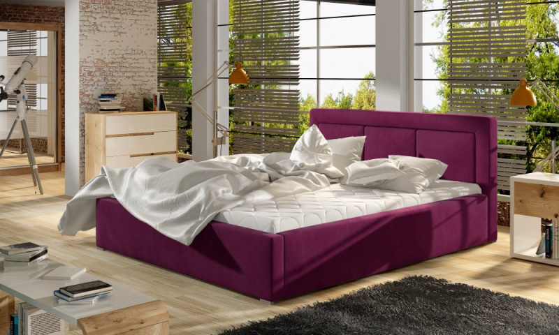 ELTAP Belluno Kovový rám/plynový výtah/kontejner Barva: Tmavě fialová, Textilie: Mat Velvet 68, Rozměr: 200x200