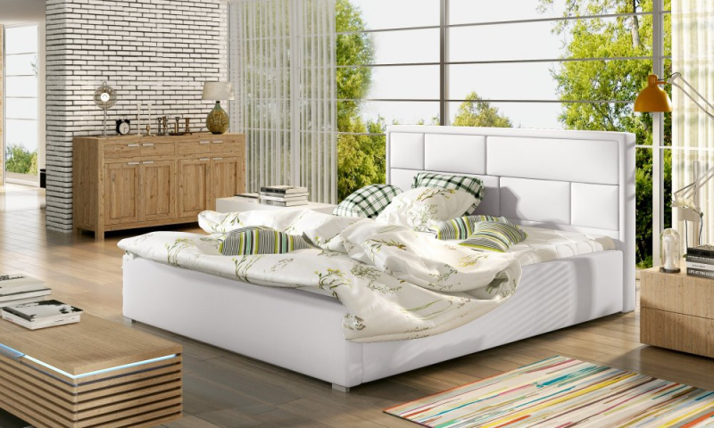 ELTAP Latina + Dřevěný rám Barva: Bílý, Textilie: Soft 17, Rozměr: 160x200