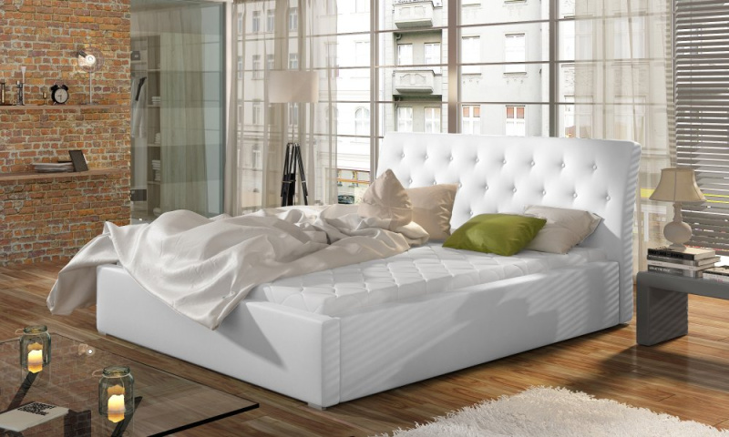 ELTAP Milano + Dřevěný rám Barva: Bílý, Textilie: Soft 17, Rozměr: 200x200
