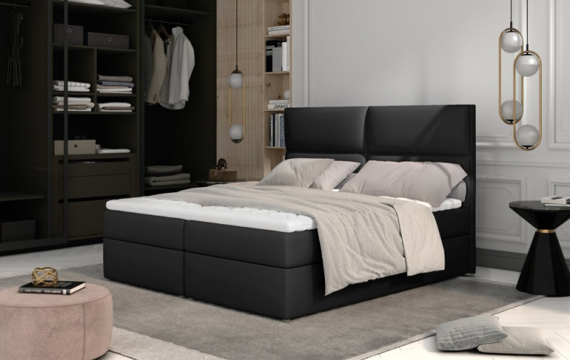 ELTAP Amber 165x210 Barva: Černý, Textilie: Soft 11, Rozměr: 160x200