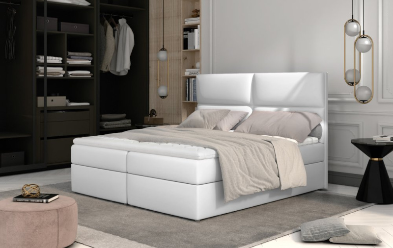 ELTAP Amber 165x210 Barva: Bílý, Textilie: Soft 17, Rozměr: 160x200