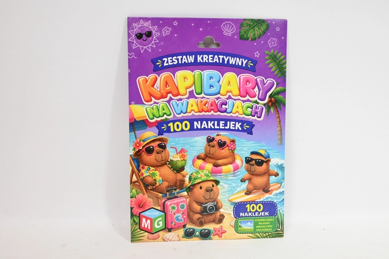 Kreativní sada se samolepkami Kapybary na prázdninách