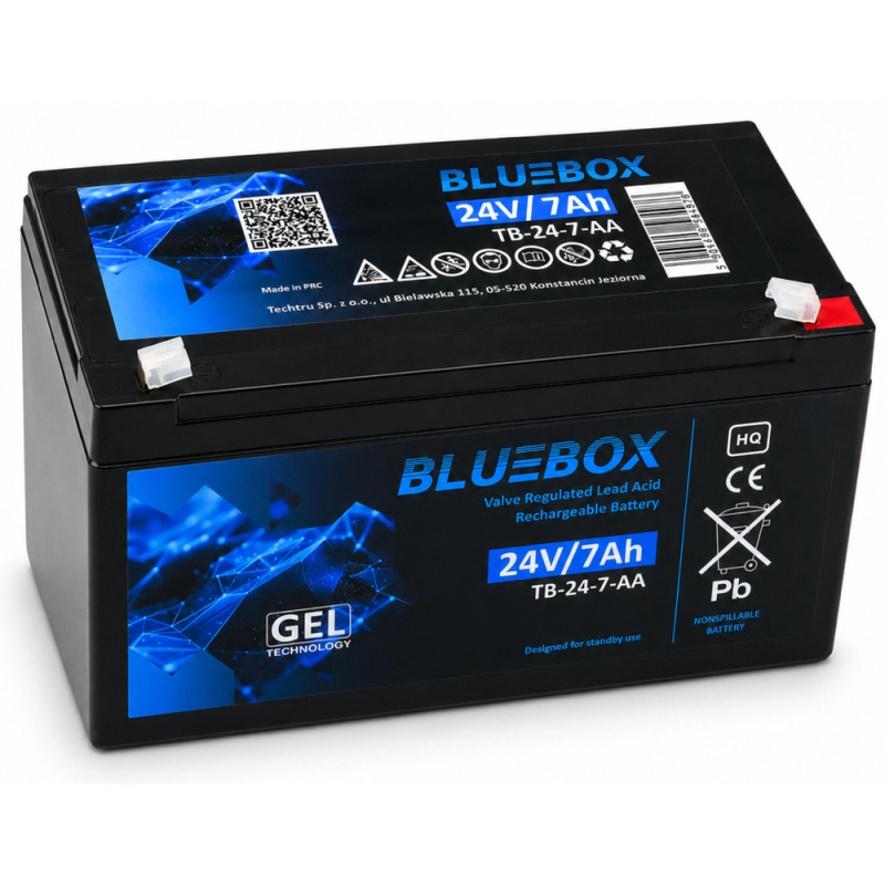 BlueBox akumulátor gelový VRLA AGM 24V 7Ah pro auta