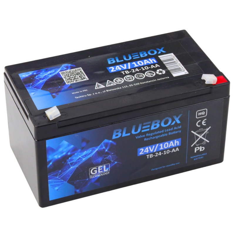 Bluebox gelový akumulátor VRLA AGM 24V 10Ah do auta na akumulátor