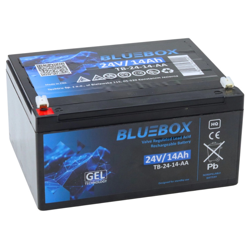 Bluebox akumulátor gelový VRLA AGM 24V 14Ah pro auta na akumulátor