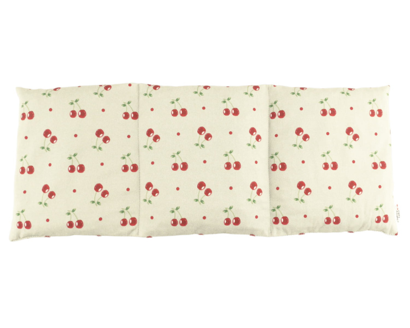 BocioLand Tříkomorový nahřívací pás s třešňovými pecičkami, termofor -  Cherry life, ecru
