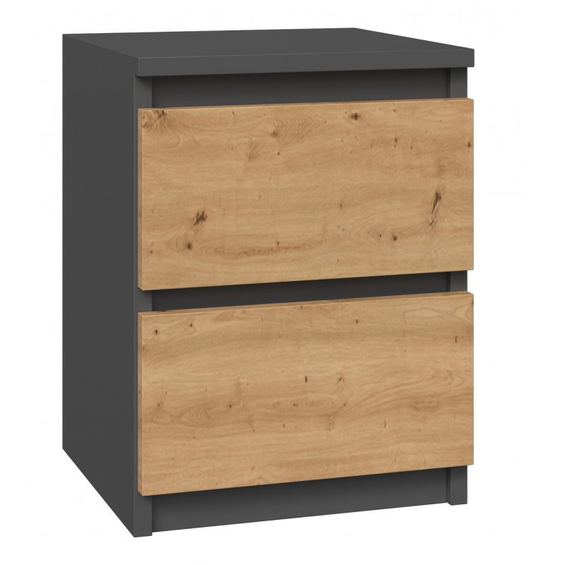 Noční stolek Malwa M2 antracit/artisan