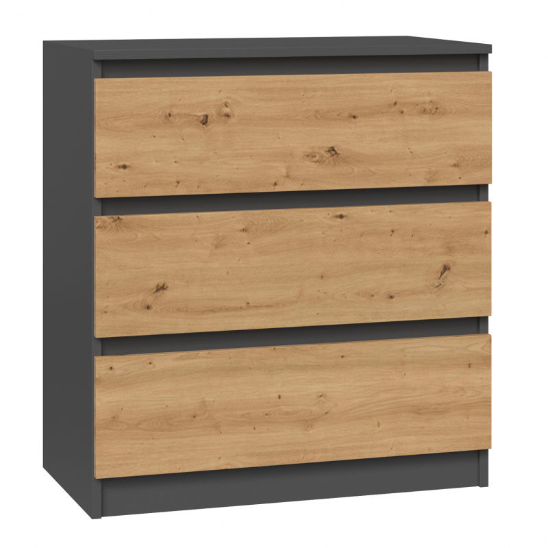 Noční stolek Malwa M3 antracit/artisan