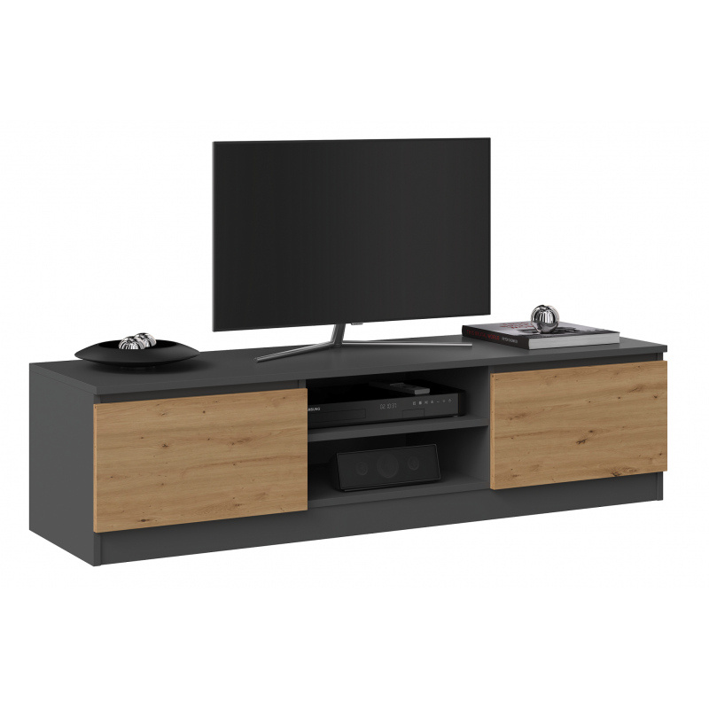Tv stolek 140 Malwa antracit/artisan