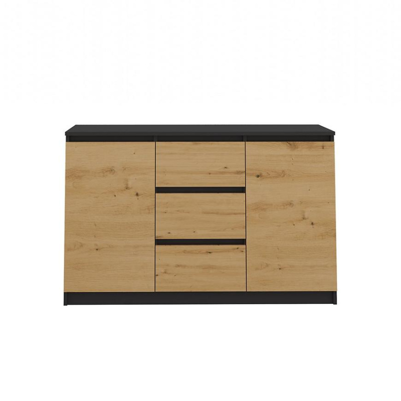 Komoda 2D3S antracit/artisan