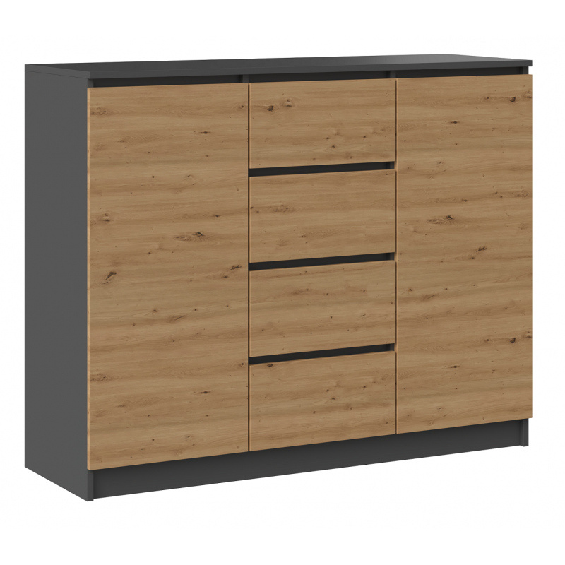 Komoda 2D4S antracit/artisan