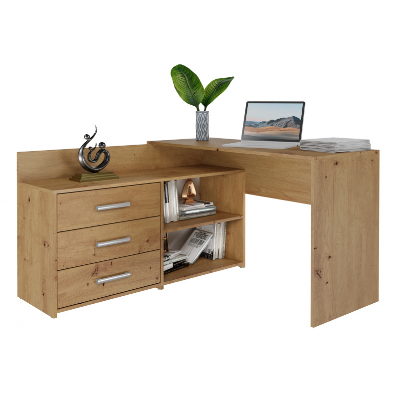 Psací stůl rohový Dany antracit/artisan
