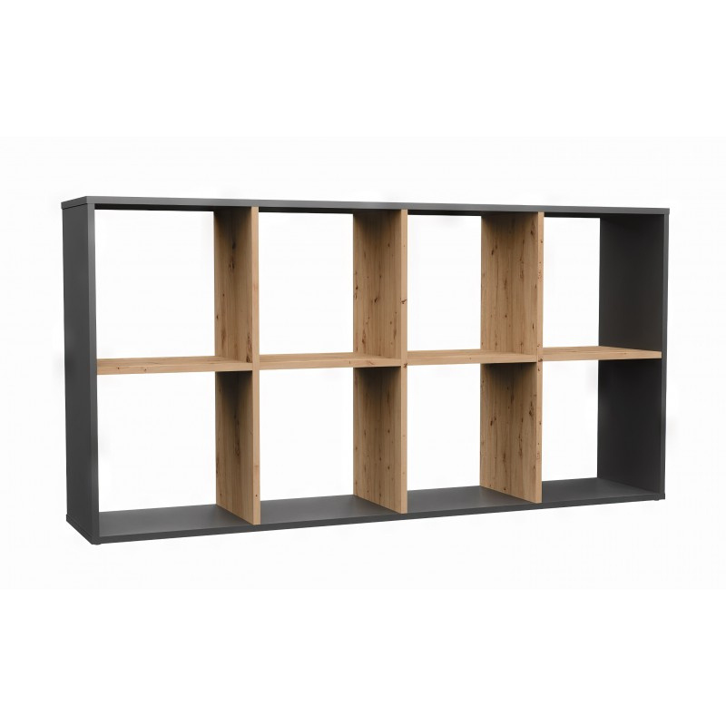 Regál Malax 2x4 antracit/artisan