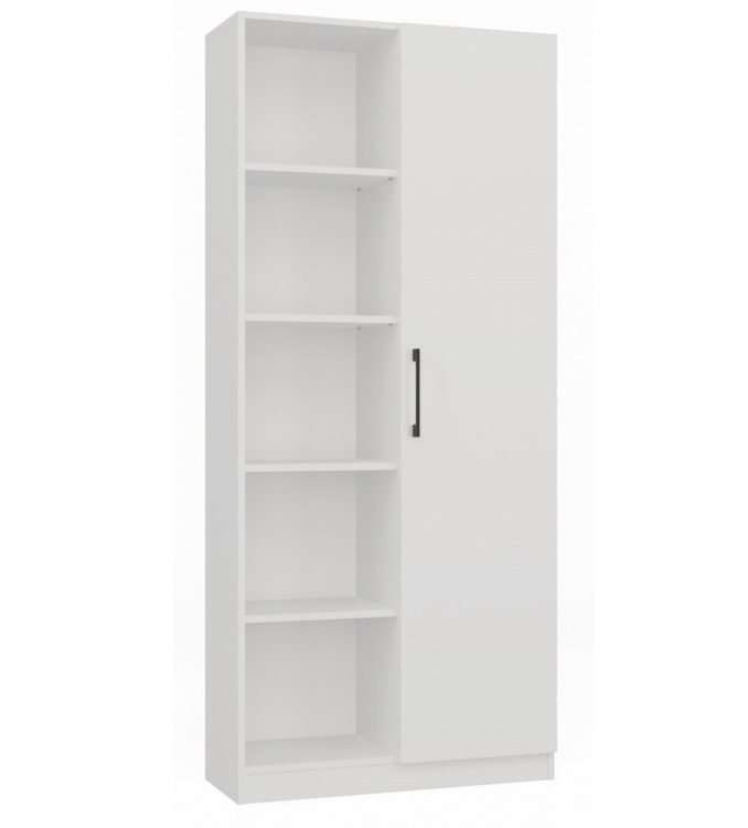 Regál 80 cm dveře bílá