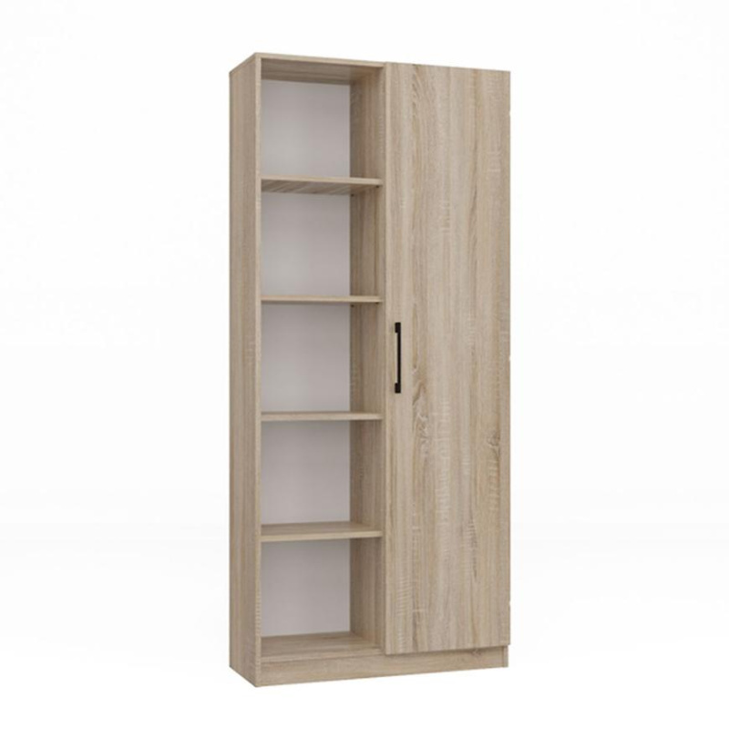 Regál 80 cm dveře sonoma