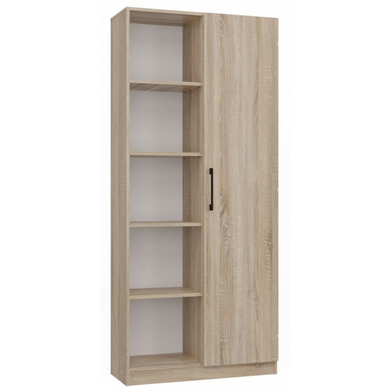 Regál 80 cm dveře sonoma