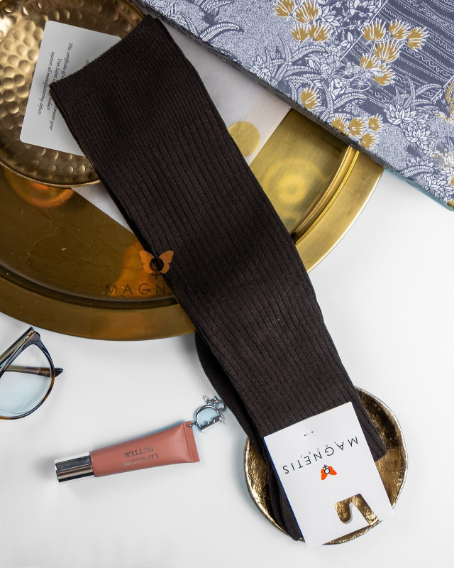 Podkolenky Magnetis YN5040 Viskóza hnědá univerzální