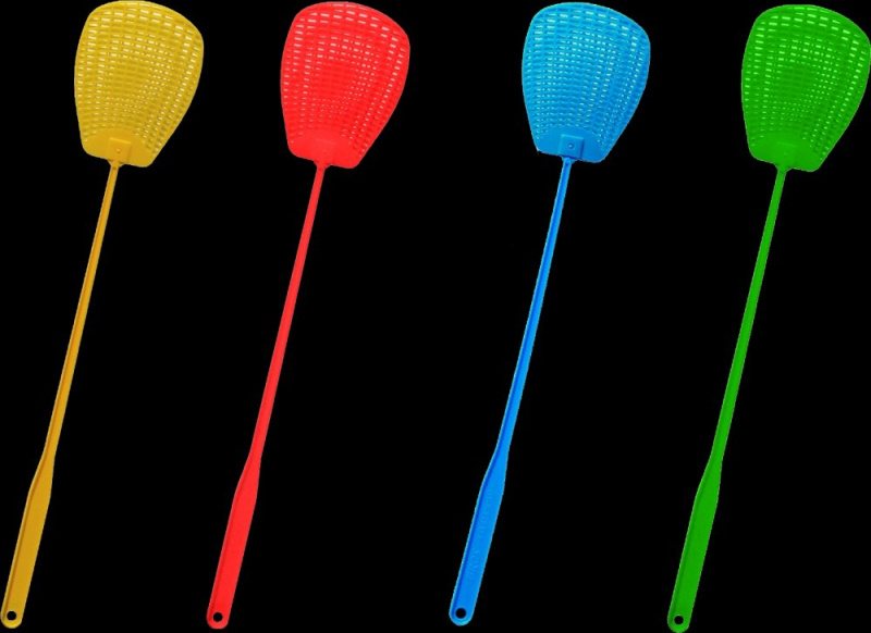 BROS Plácačka na mouchy, různé barvy, 1 ks