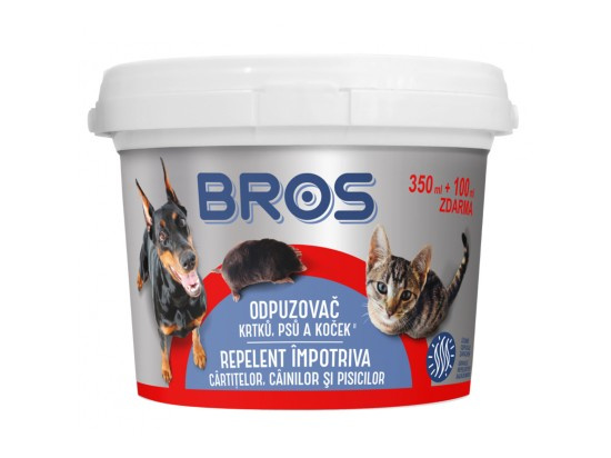 BROS Odpuzovač krtků psů a koček 450 ml