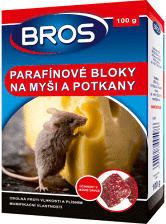 Bros - Parafinové bloky na myši, krysy a potkany 100 g