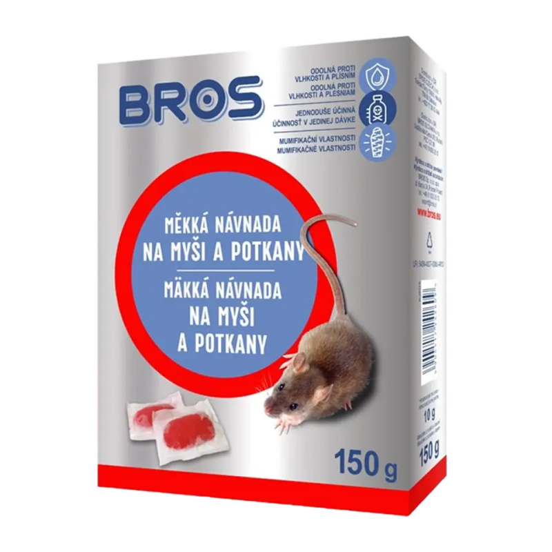 Bros měkká nástraha 150g myši potkani