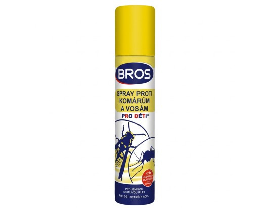 BROS repelent 90ml kom a vosy pro děti