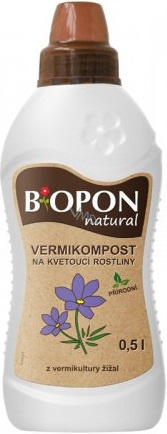 Biopon Vermikompost na kvetoucí rostliny 500 ml