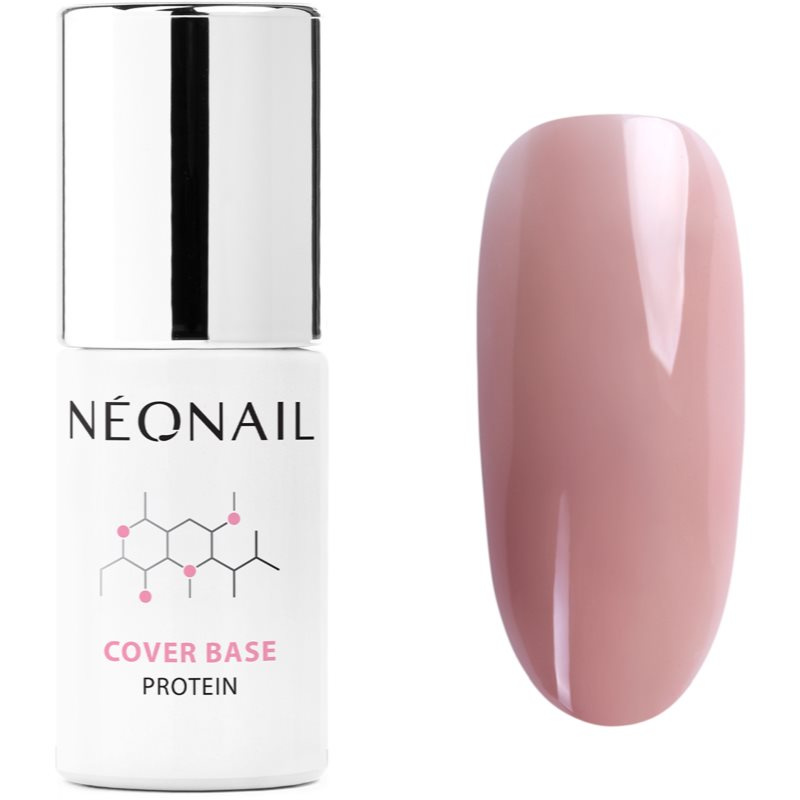 NEONAIL Cover Base Protein podkladový lak pro gelové nehty odstín Pure Nude 7.2 ml