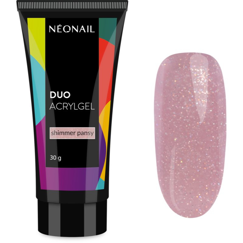 NEONAIL Duo Acrylgel Shimmer Pansy gel pro modeláž nehtů 30 g