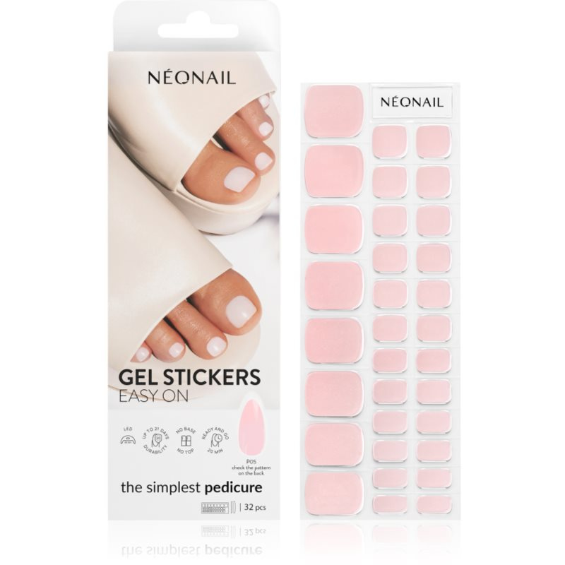 NEONAIL Easy On Gel Stickers nálepky na nehty s použitím UV/LED lampy odstín P05 32 ks