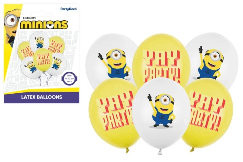 Latexové balónky Strong 30 cm Minionci s potiskem (6 ks)