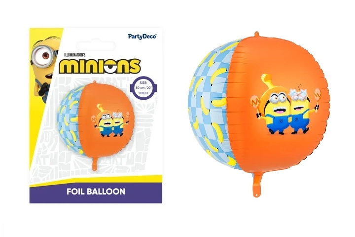 Fóliový balón Minionci ve tvaru míče 75 cm mix - 1 kus